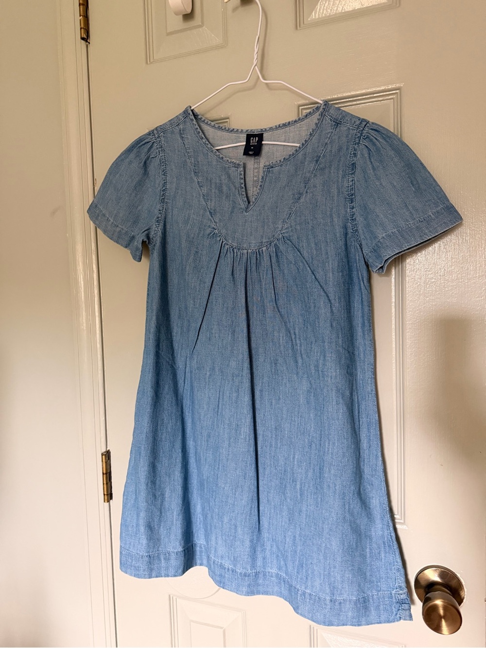 Girls GAP Light Blue Denim Tunic Dress